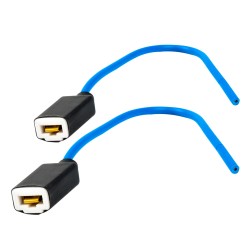Pear socket 2pcs, 12/24V, socket H1/H3, wire