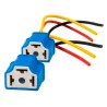 Bulb socket, 2pcs, 12/24V, H4 base, wire