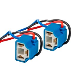 Bulb socket 2pcs, reversed 12/24V, base H4