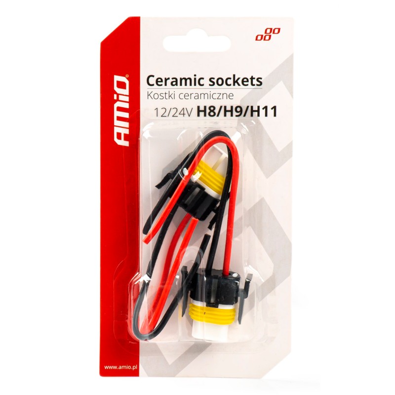 Pear socket 2pcs, 12/24V, socket H8,H9,H11 Pear socket 2pcs, 12/24V, socket H8,H9,H11