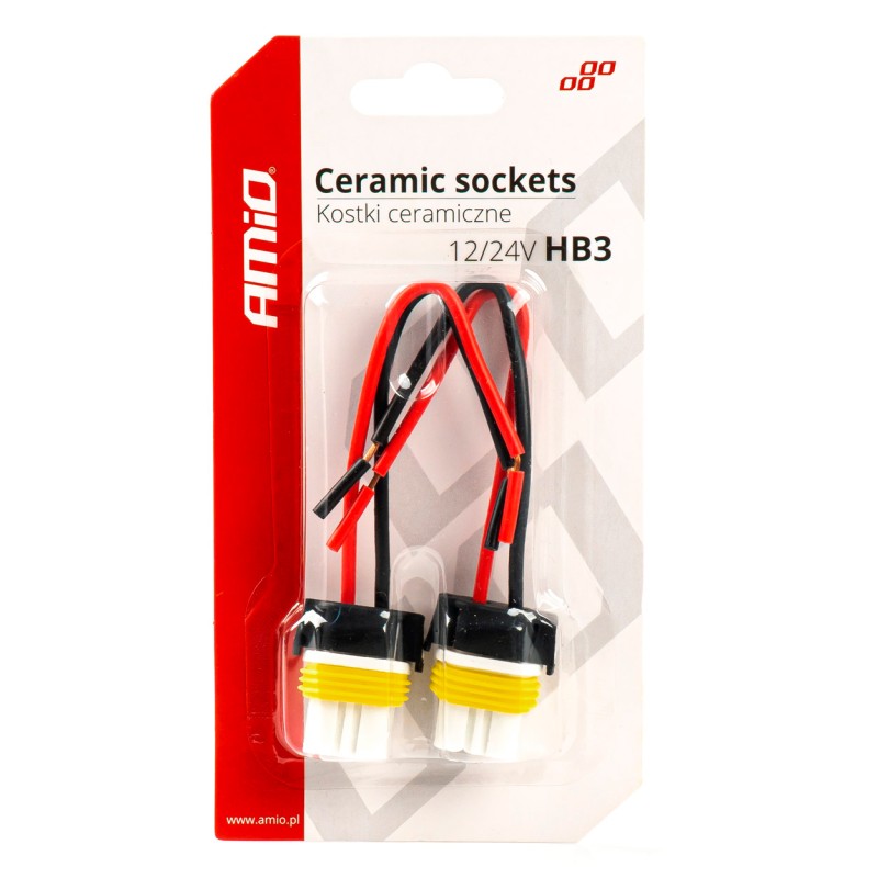 Bulb socket 2pcs, 12/24V, base HB3 9005 Bulb socket 2pcs, 12/24V, base HB3 9005
