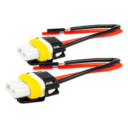 Bulb socket 2pcs, 12/24V, base HB3 9005