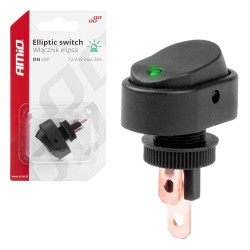 Ellips lüliti ON/OFF,12/24V,30A,roheline