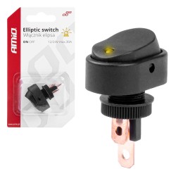 Ellips lüliti ON/OFF, 12/24V,30A,kollane