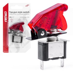 Punase tulega püstol lüliti 12/24V, 20A