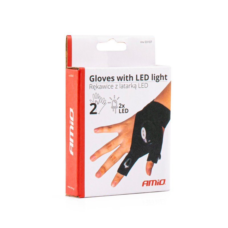 Veekindlad kindad koos LED-tuledega