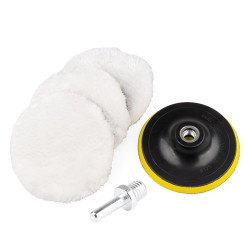 Poleerimispadjad 3tk, 125mm,adapter