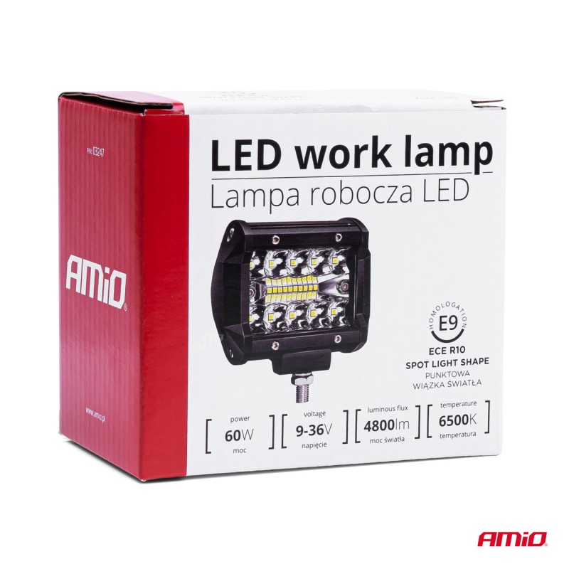 Työvalo 20 aukkoinen led, 9-36V, 60W Työvalo 20 aukkoinen led, 9-36V, 60W