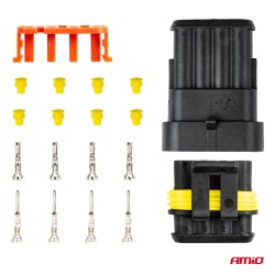 4-pin plug and socket set