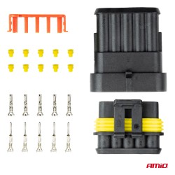 5-pin plug and socket set