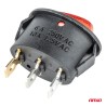 Switch ellipse 12/24V, red light