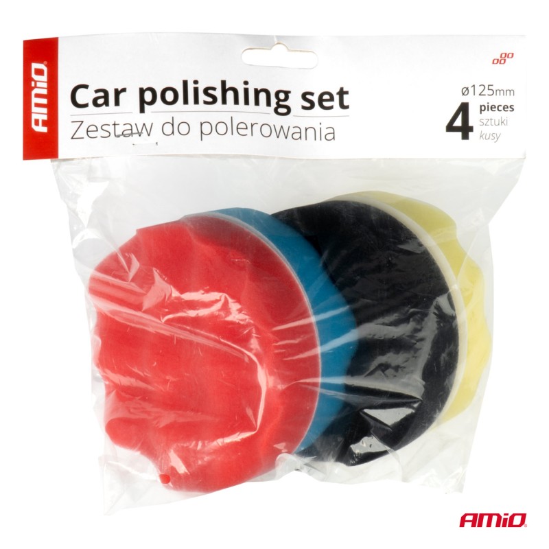 Poleerimiskäsnad 4 tk läbimõõt 125mm Poleerimiskäsnad 4 tk läbimõõt 125mm