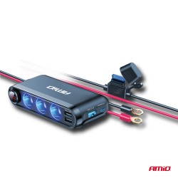 Laadija voltmeetriga juhe 1,5m 12/24V- veoauto varuosad- Nordparts