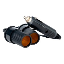 Fork extension lead 12-24V 2 sockets