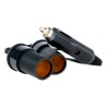 Fork extension lead 12-24V 2 sockets
