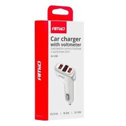 Laadija 2xUSB-A aku kontroll 3,1A 12/24V- veoauto varuosad- Nordparts