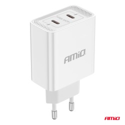 Зарядное устройство 2*USB-C 40W 230V быстрая зарядка