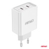Зарядное устройство 2*USB-C 40W 230V быстрая зарядка
