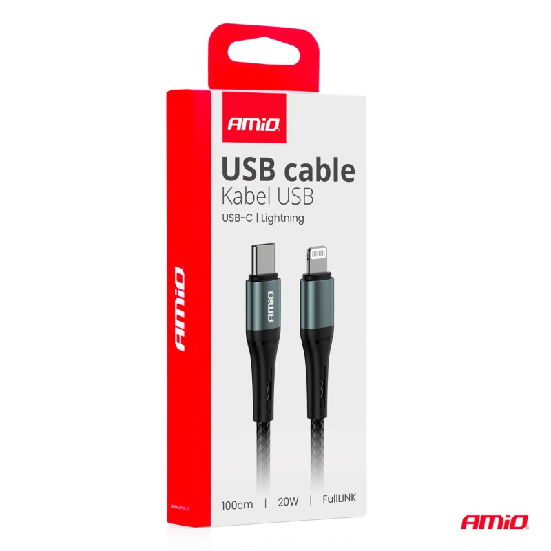 Juhe USB C - Lightning 20W 100cm