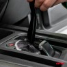 Dust brush for cleaning slots, grids