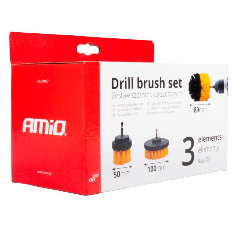 Cleaning brushes set 3 parts for drill Cleaning brushes set 3 parts for drill