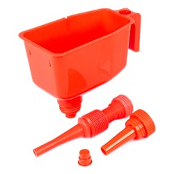 Funnel with 3 different filter nozzles