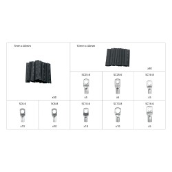 Thermo shrinkable robe with knotted ends 140pcs