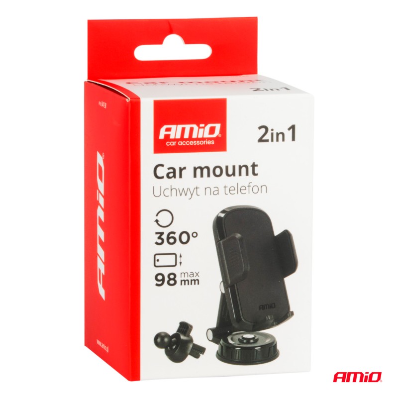 Phone holder 2 mounts 360ørotatable Phone holder 2 mounts 360ørotatable
