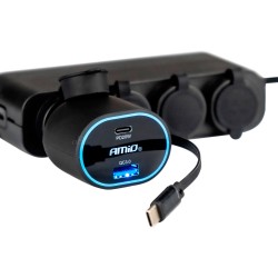 Quick Charge autolaadija USB-C kaabliga