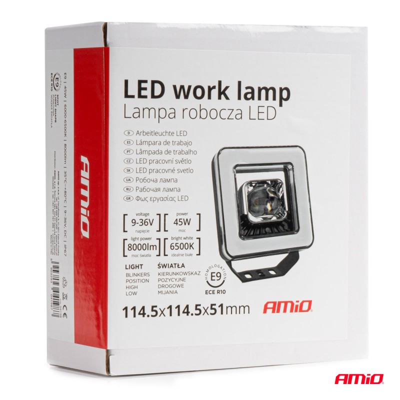 Töövalgusti 45W 6500K 8000lm 9-36V Töövalgusti 45W 6500K 8000lm 9-36V