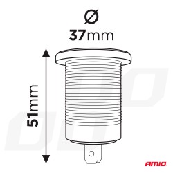 Laadija 2x USB-C ja USB 12/24V punaneval