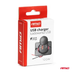 Laadija USB ja USB-C pesa 12/24V