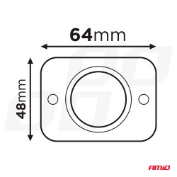 Laadija 2xUSB-C pesa 12/24V punane taust