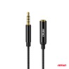 Auxiliary cable 3,5 male plug + socket 2m