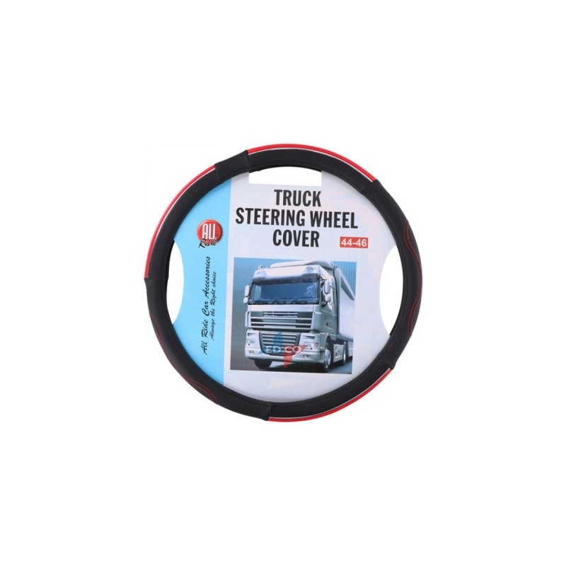 Truck steering cover 44-46cm ,red black