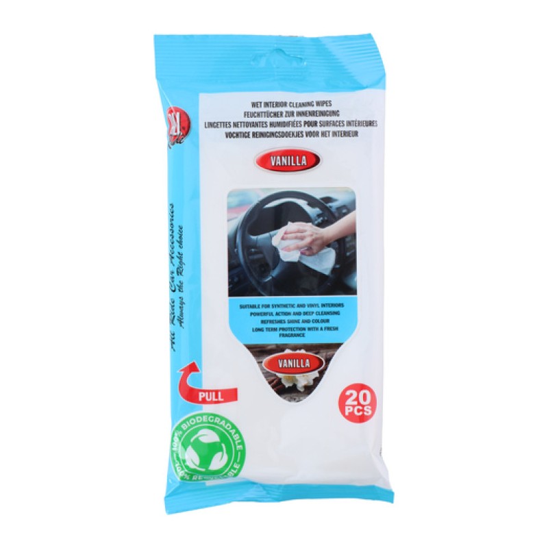 Moist interior cleaning wipes 20pcs Moist interior cleaning wipes 20pcs