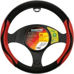 Silverstone steering wheel cover 37-39cm, red
