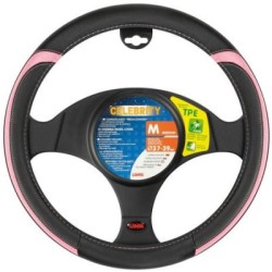 Wheel cover Celebrity 37-39mm, pink, leather