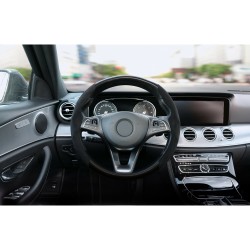 Wheel covers 2 pcs microfibre black