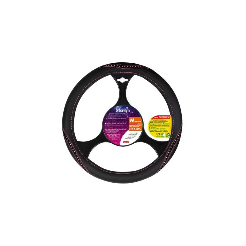 Wheel cover Merilyn rose 37-39cm crystal