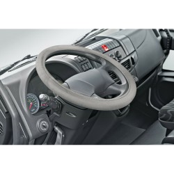 Universal steering wheel cover protection stretchy grey
