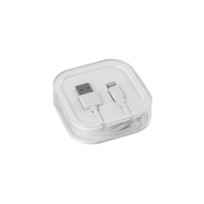 Iphone laadimisjuhe 8 pin, 1m, valge