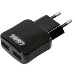 Duubel USB charger 230V mains 2100Ma