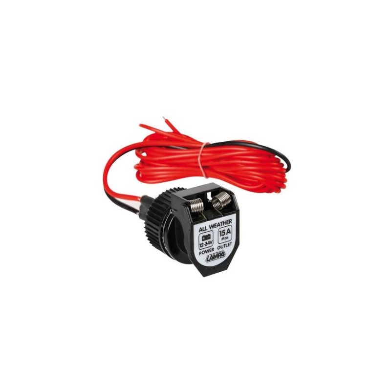 Cigarette lighter socket humidity resistant 12/24