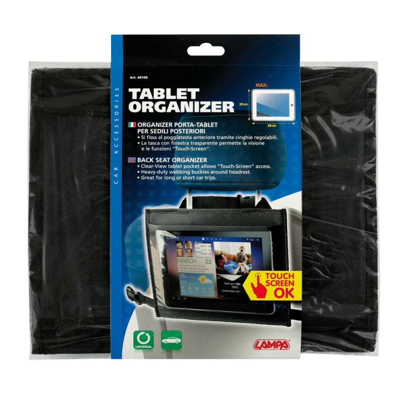 Tablet holder for seat backrest Tablet holder for seat backrest