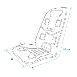 Seat cover massage+heating 12V