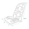 Seat cover massage+heating 12V