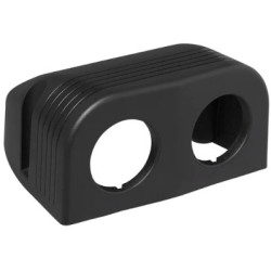 Installation housing for 2 recessed accessories