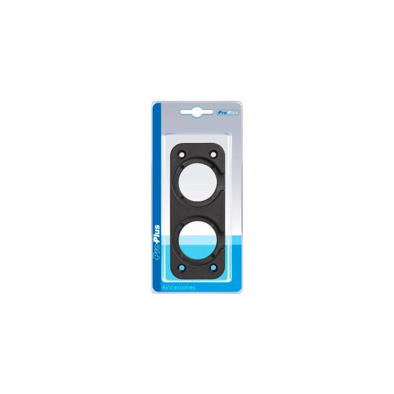 Mounting frame for 2 recessed accessories
