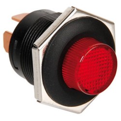 Circuit breaker 10A, IP65, waterproof 12/24V, red